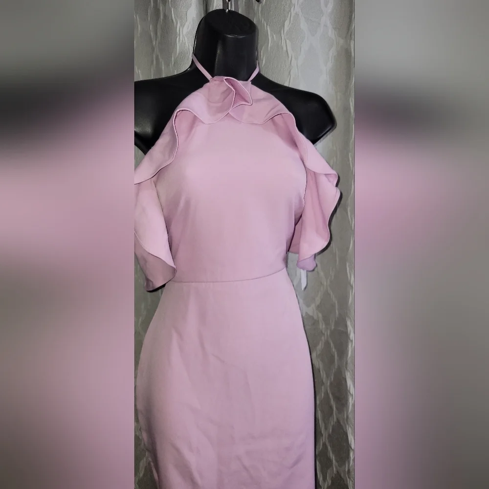 REVOLVE x By The Way Ruffle Halter Lavender Dress - Picture 5 of 7